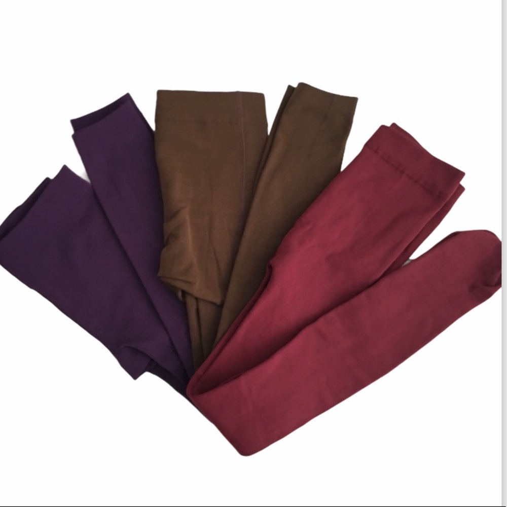 NWT Pack of 3 Fleece Lined Active Wear Leggings. Brand New S/M - Picture 1 of 3